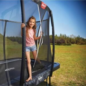 BERG Ultim Champion Trampoline FlatGround 410 Vert + AeroWall BLK&GRY