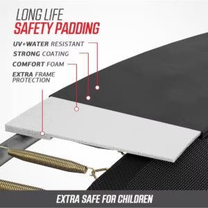 BERG inground trampoline rectangulaire Favorit gris 410 cm + filet de sécurité