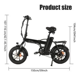 CMACEWHEEL AC16 350W 16" Vélo électrique pliant