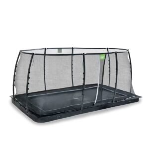 EXIT TOYS Trampoline enterré au niveau du sol Dynamic 244x427cm avec filet de
