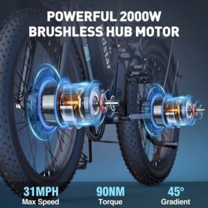 Electric bike Ridstar E26PRO 2000W (Dual 1000W) 48V 23Ah battery
