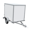 Fourgon bois blanc avec hayon BW Trailers