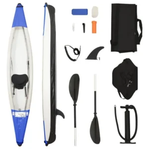 Kayak gonflable 1 place  Polyester Bleu - 375x72x31 cm