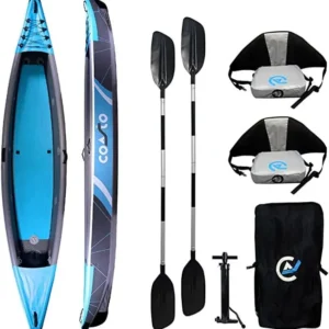 Kayak gonflable 2 places Coasto Russel - Dropstitch - Bleu - 430cm - 80cm - 200kg
