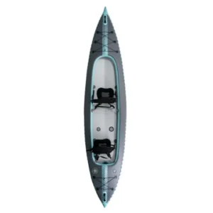 Kayak gonflable COASTO Capitole 2 places - Gris/Bleu - Débutant/Intermédiaire/Avancé - 250 kg
