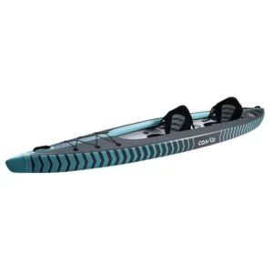 Kayak gonflable COASTO Capitole 2 places - Gris/Bleu - Débutant/Intermédiaire/Avancé - 250 kg