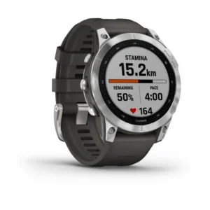 Montre Connectée GARMIN Fenix 7 - Noire & Argent - Entraînements Personnalisés - Autonomie Longue Durée