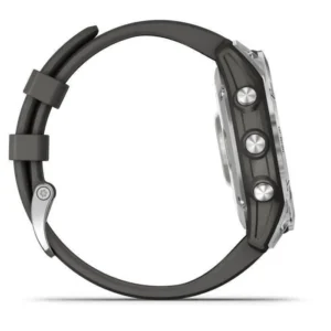 Montre Connectée GARMIN Fenix 7 - Noire & Argent - Entraînements Personnalisés - Autonomie Longue Durée