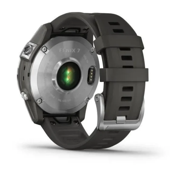 Montre Connectée GARMIN Fenix 7 - Noire & Argent - Entraînements Personnalisés - Autonomie Longue Durée – Image 2