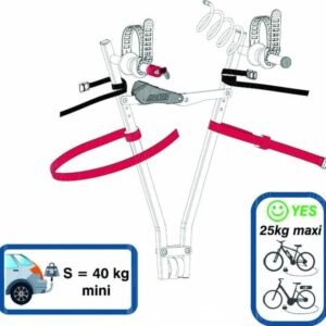 Porte-vélo sur Boule d'Attelage Mottez Jupiter 1 Vélo Électrique