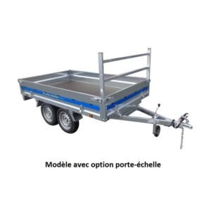 Remorque bagagère Tolede 39550 - Lider - 365 x 159 cm - PTAC 500 kg