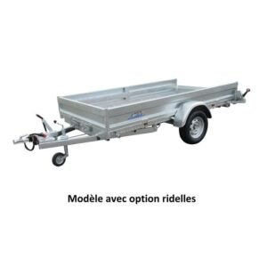 Remorque plateau 1 essieu Lider - Robust 37380.75 - 3 m - 750 Kg