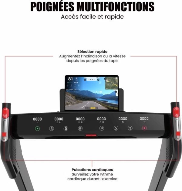 Tapis de course connecté - 14km/h - CARE - CT-962 - KINOMAP – Image 3
