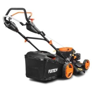 Tondeuse thermique autotractée à vitesse réglable 51cm 196cm3 - FUXTEC FX-RM5196PRO - Éjection bac 60L, latérale ou mulching