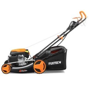 Tondeuse thermique autotractée à démarrage électrique 51cm 196cm3 - FUXTEC FX-RM5196eS - Éjection bac 60L latérale ou mulching