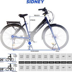 Urbanbiker Sidney VAE de ville 100km Autonomie