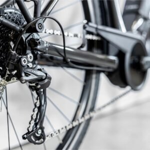 Vélo Électrique Trek Verve+ 2 Stagger Shimano Acera/Altus 9V 300 Wh Noir 2023