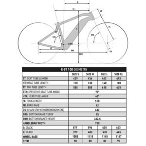 Vélo VTT électrique semi-rigide 27.5" E-ST 100