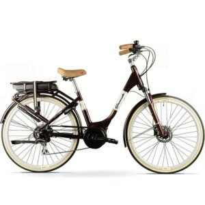 Vélo de Ville Électrique Granville E-Premium Shimano Acera 8V 300 Wh 700 mm Ivoire 2022