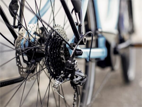 Vélo de Ville Électrique Trek Verve+ 2 Lowstep Bosch 400Wh Shimano Altus 9V Azure 2023 – Image 5