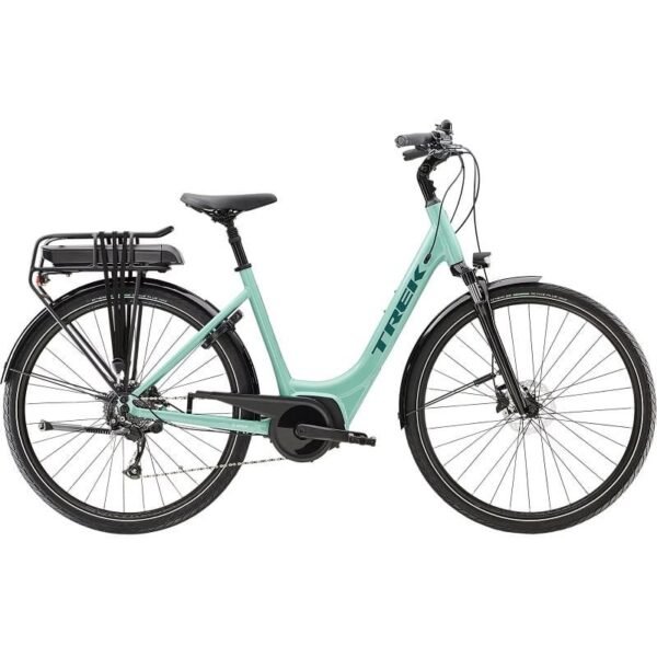 Vélo de Ville Électrique Trek Verve+ 2 Lowstep Bosch 400Wh Shimano Altus 9V Azure 2023 – Image 8