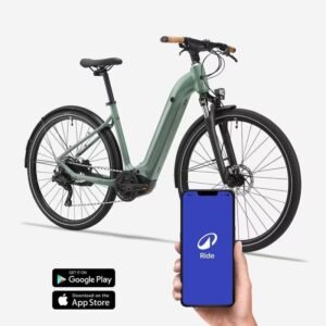 Vélo tout chemin électrique Rockrider e-actv 500 vert