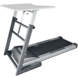 Tapis de marche evocardio evo cardio avec bureau - gris/noir/blanc